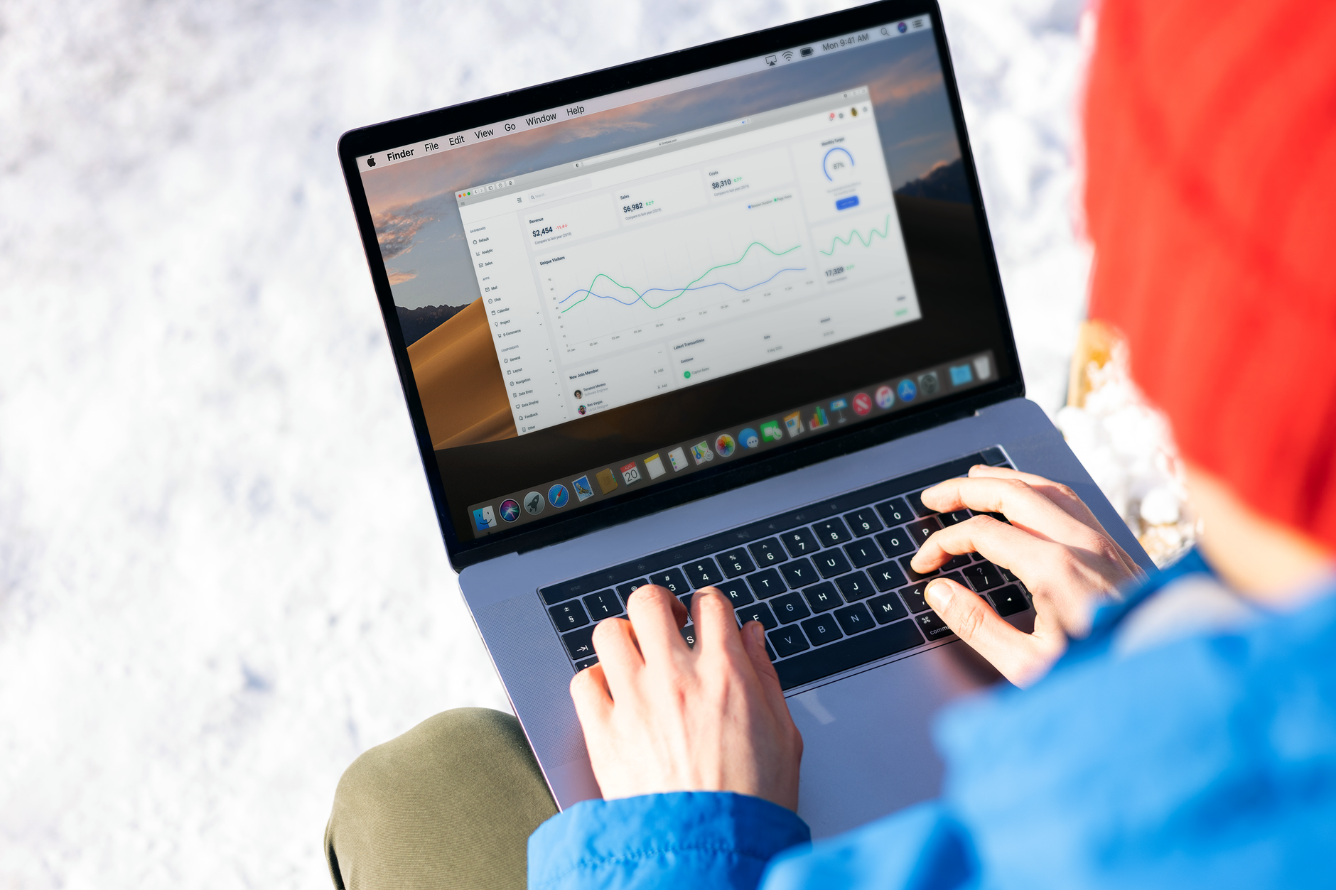 Tableau de bord d'un e-commerce montrant la part du chiffre d'affaires générée par l'email